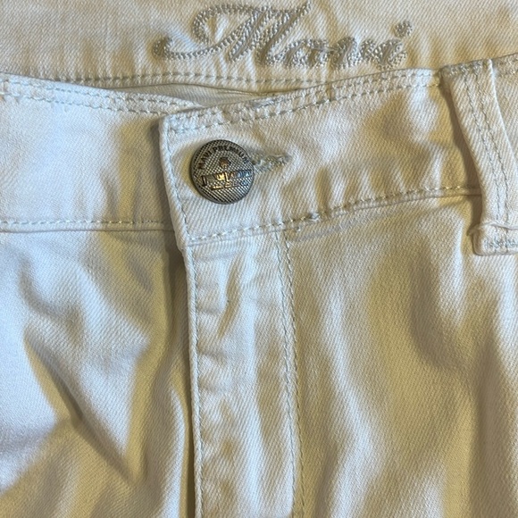 Mavi white stretch sz 33/34 mid rise Molly straight leg pants - Picture 7 of 13